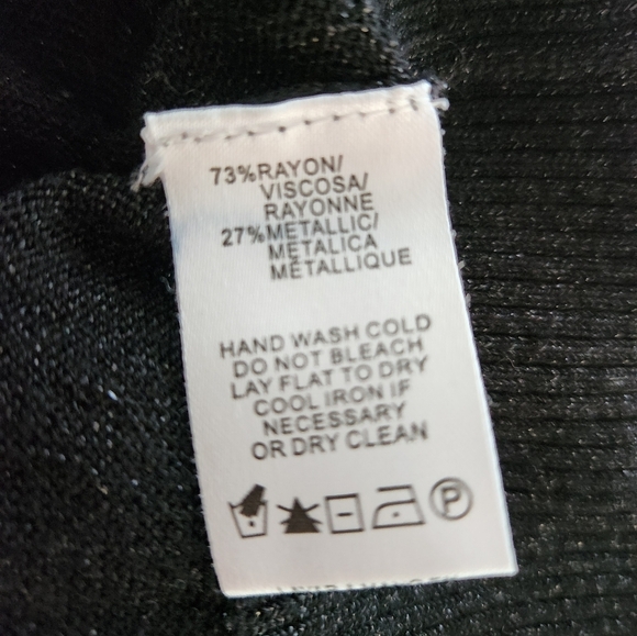 Sparkly Black Puff Sleeve Cardigan - Picture 11 of 12